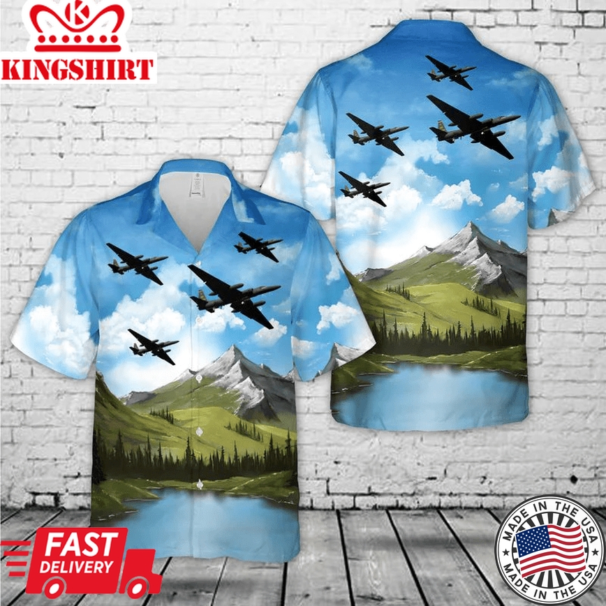 Us Air Force 5Th Reconnaissance Squadron Lockheed U-2 Trendy Hawaiian Shirt