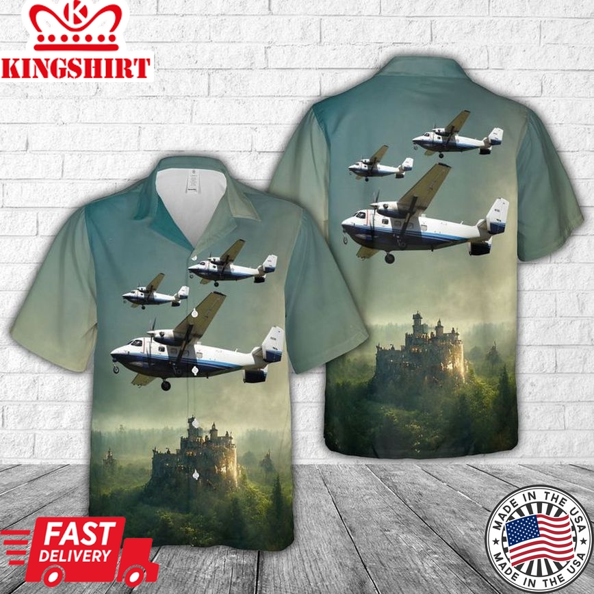 Us Air Force Pzl-Mielec C-145A Skytruck Trendy Hawaiian Shirt