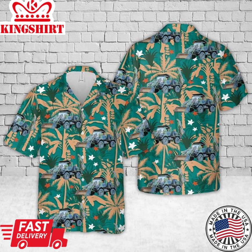 Us Army 1990 Freightliner Unimog 419 Trendy Hawaiian Shirt