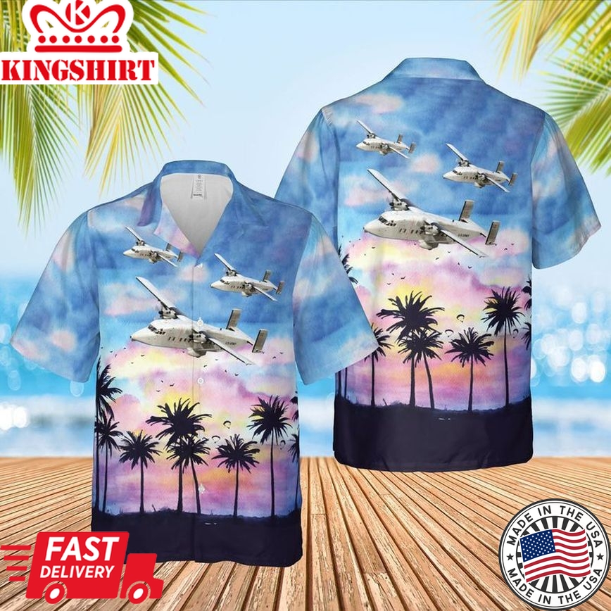 Us Army Ac-119G K Shadow Stinger Trendy Hawaiian Shirt