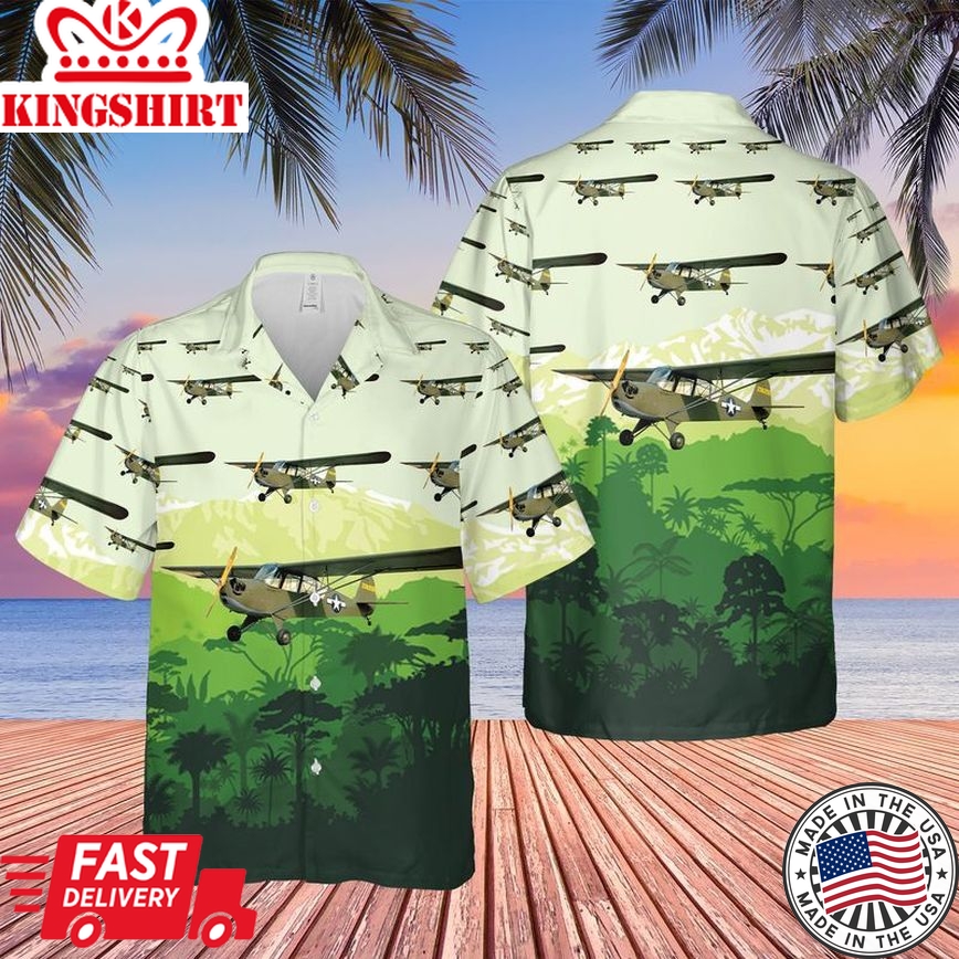 Us Army Aeronca L-3 Trendy Hawaiian Shirt