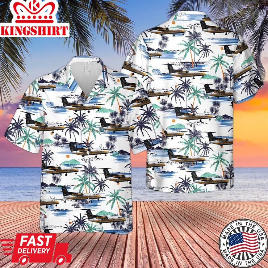 Us Army Bombardier Dash 8-315 Trendy Hawaiian Shirt