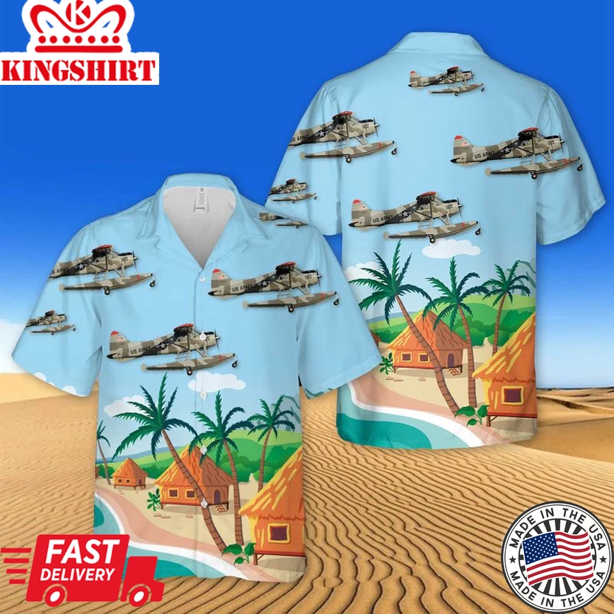 Us Army De Havilland Canada Dhc-2 Beaver Trendy Hawaiian Shirt