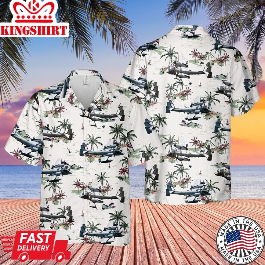 Us Army Grumman Ov-1 Mohawk Trendy Hawaiian Shirt