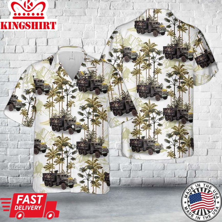 Us Army M54 Gun Truck Black Widow Trendy Hawaiian Shirt