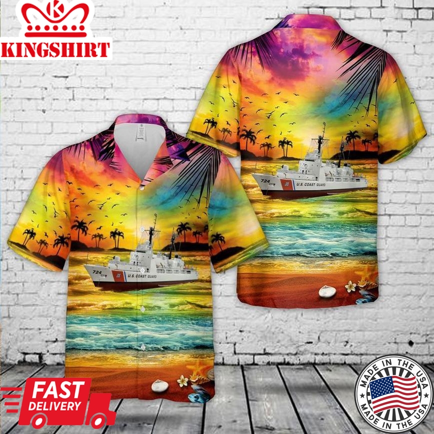 Us Coast Guard Uscgc Douglas Munro (Whec-724) Hamilton-Class Cutter Trendy Hawaiian Shirt