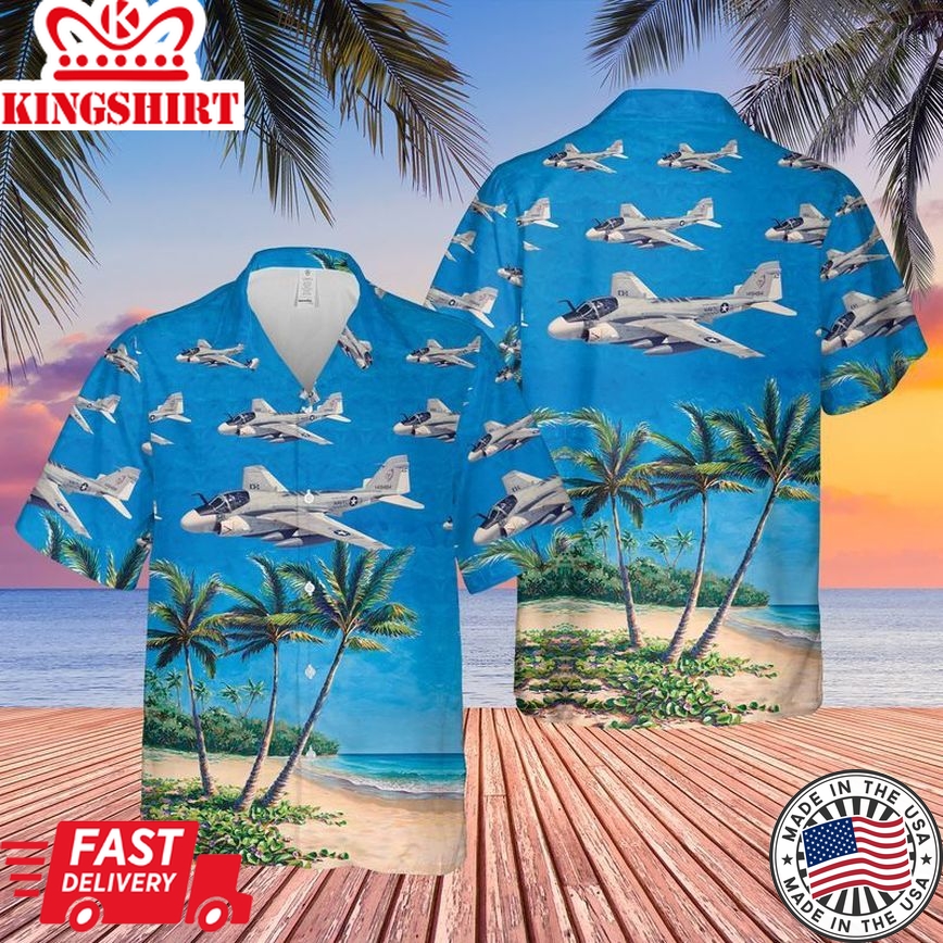 Us Navy Grumman A-6 Intruder Trendy Hawaiian Shirt, Hawaii Shirt For Men