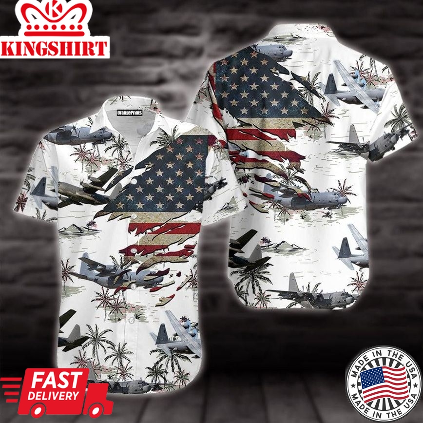 Us Navy Plane Trendy Hawaiian Shirt