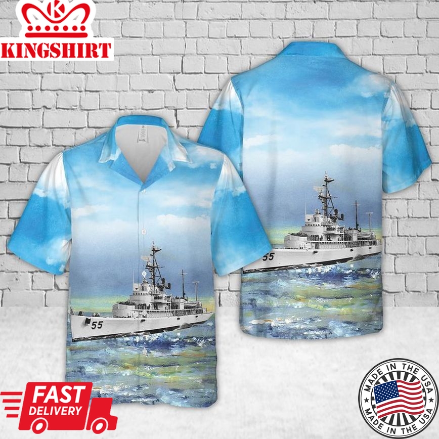 Us Navy Uss Valcour (Avp-55) Trendy Hawaiian Shirt