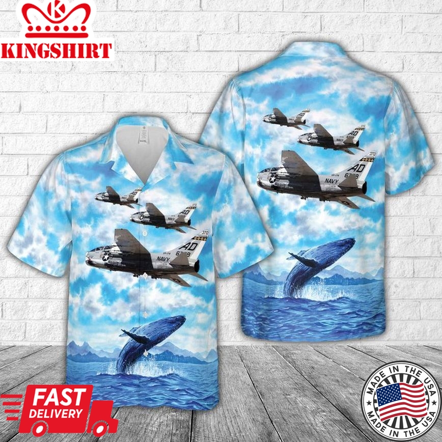 Us Navy Va-174 Hellrazors (1980) Ta-7C Corsair Ii Trendy Hawaiian Shirt