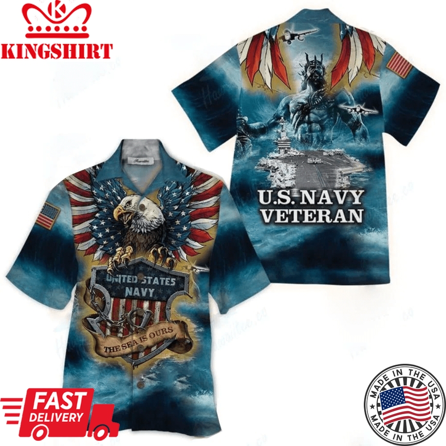 Us Navy Veteran Trendy Hawaiian Shirt