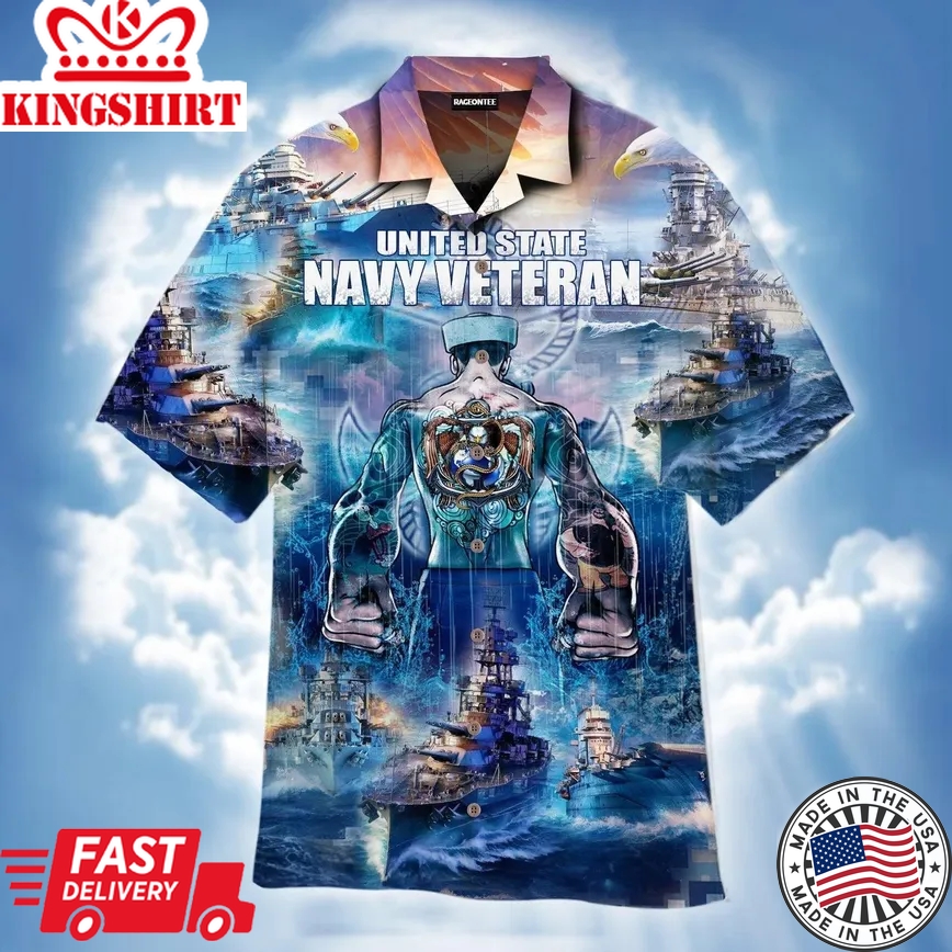 Us Navy Veteran Trendy Hawaiian Shirt For