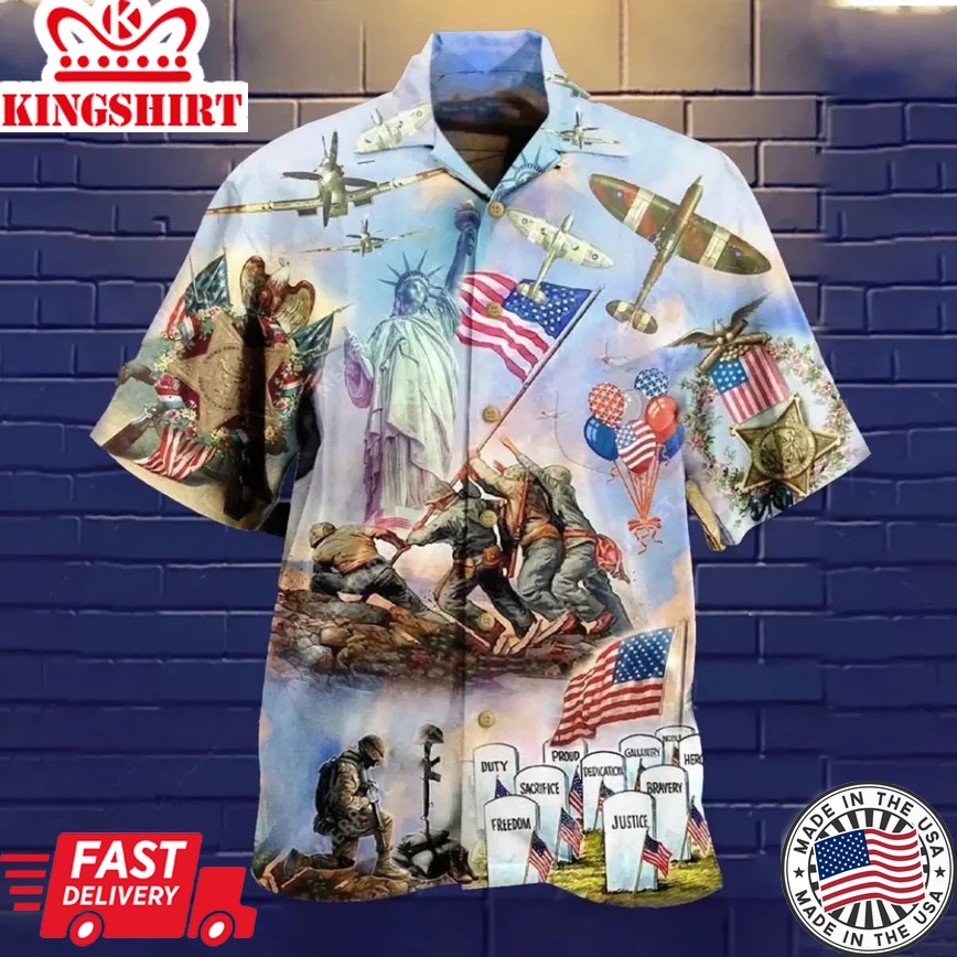 Us Veteran Trendy Hawaiian Shirt