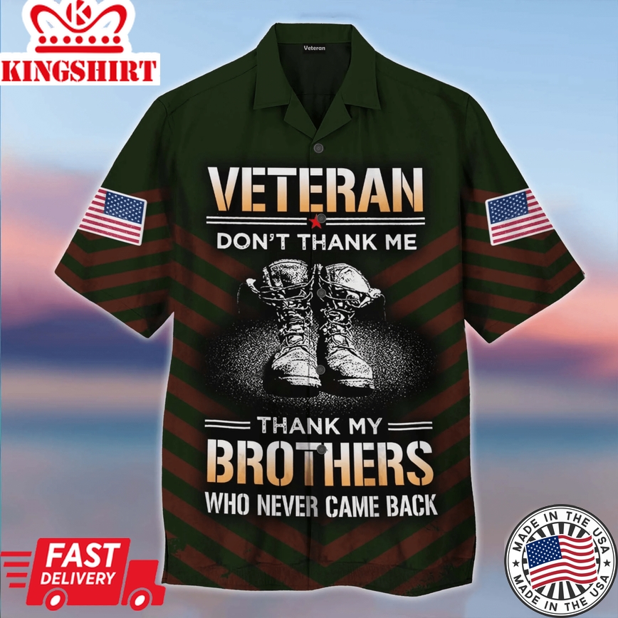 Us Veteran Trendy Hawaiian Shirt