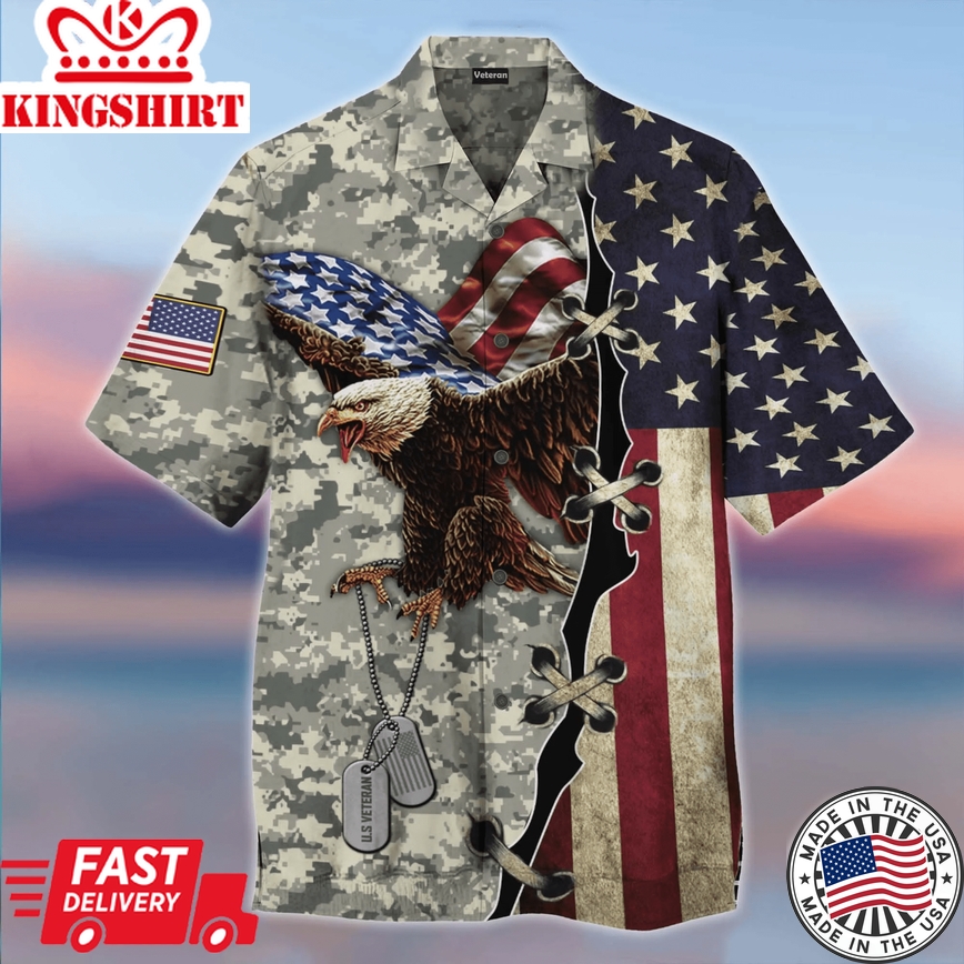 Us Veteran Trendy Hawaiian Shirt