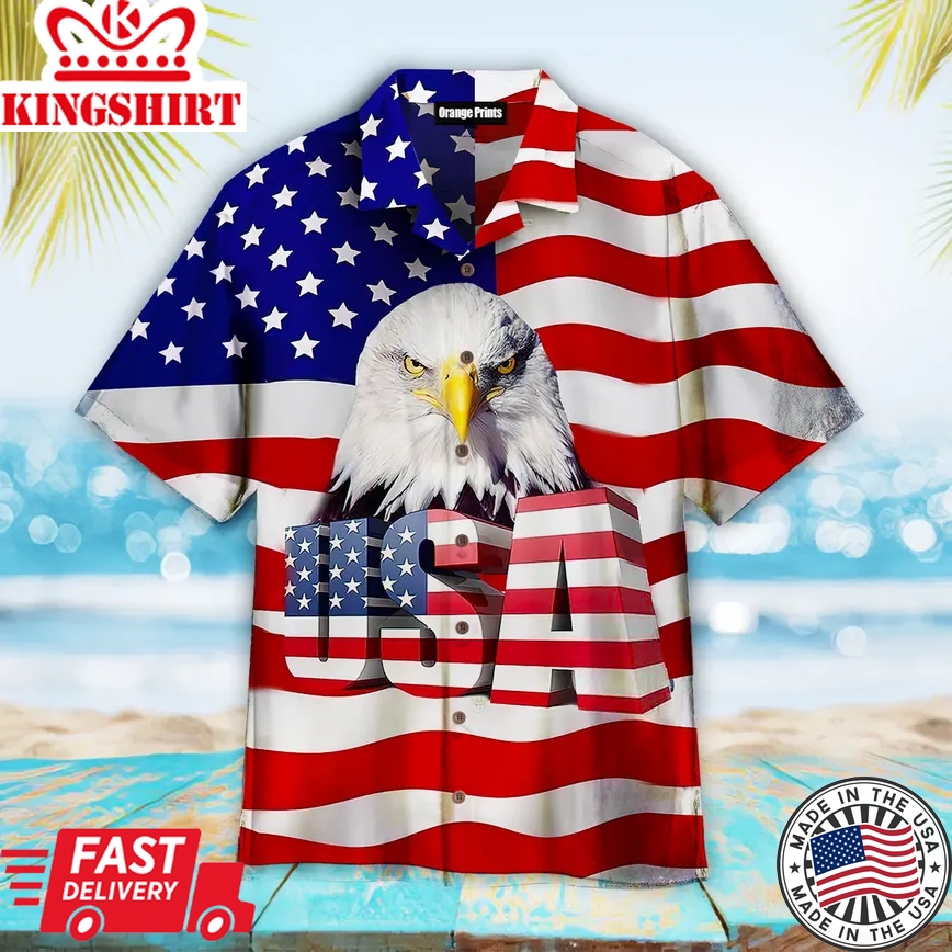 Usa Trendy Hawaiian Shirt For