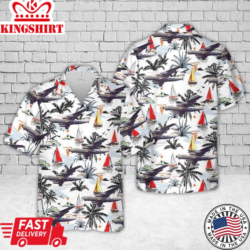 Usaf 436Th Airlift Wing Lockheed C-141 Starlifter Trendy Hawaiian Shirt