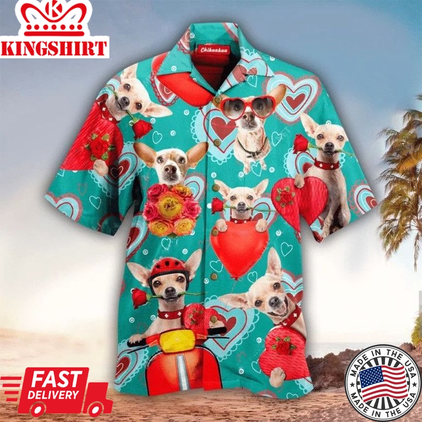 Valentine Shirt, Valentine Trendy Hawaiian Shirt For Valentine Lovers Dogs Perfect Gifts For Your Loved Ones