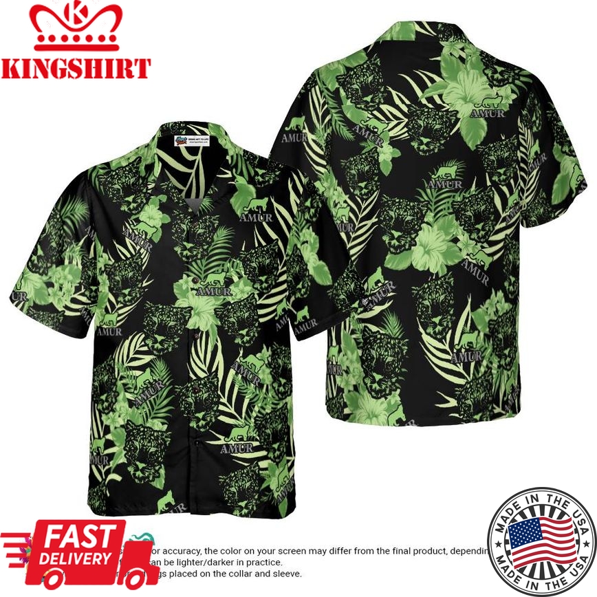 Valerie Wood Black Hawaiian Shirt