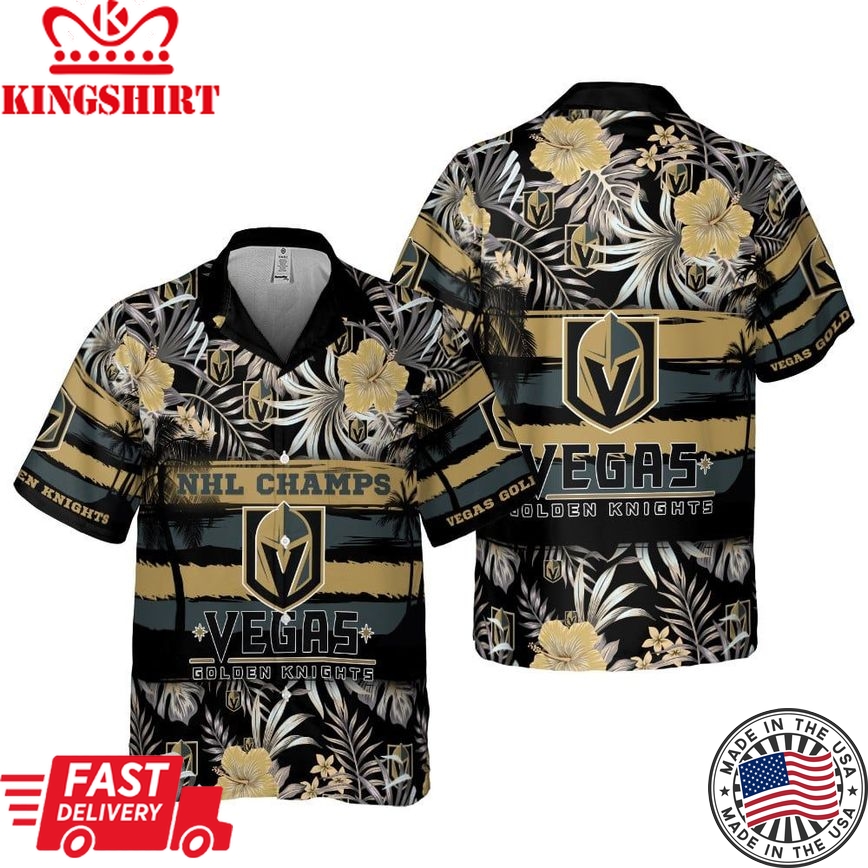 Vegas Golden Knights Hawaiian Vivid Design Shirt