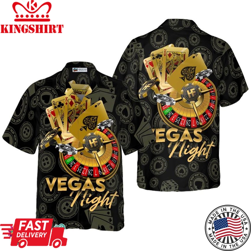 Vegas Night In Casino Hawaiian Shirt