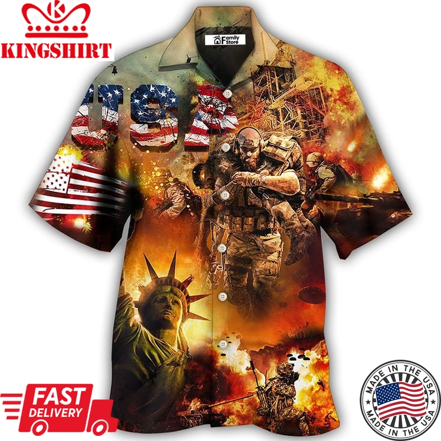 Veteran America Independence Day Veteran Usa - Hawaiian Shirt