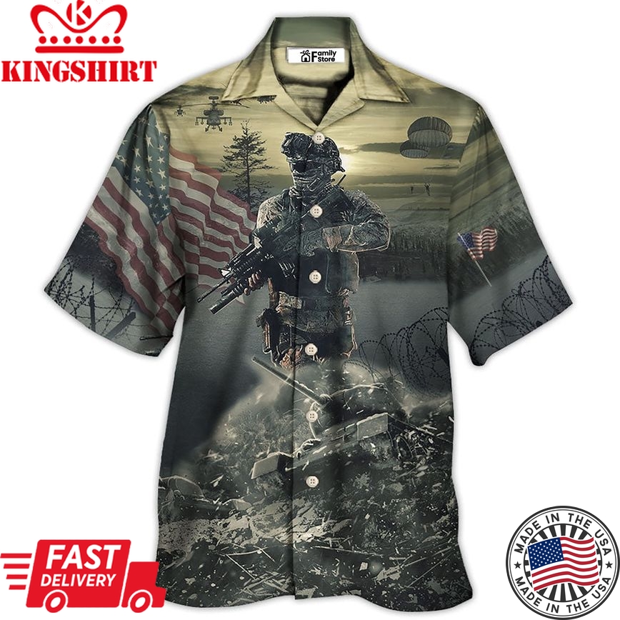 Veteran Brave Steps With Tree - Hawaiian Shirt