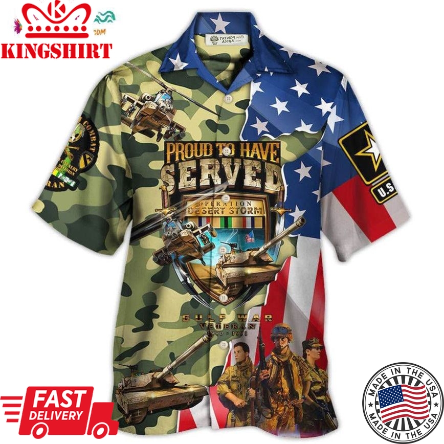 Veteran Colorful America Veteran War And Peace Proud To Have Veteran Hawaiian Shirt