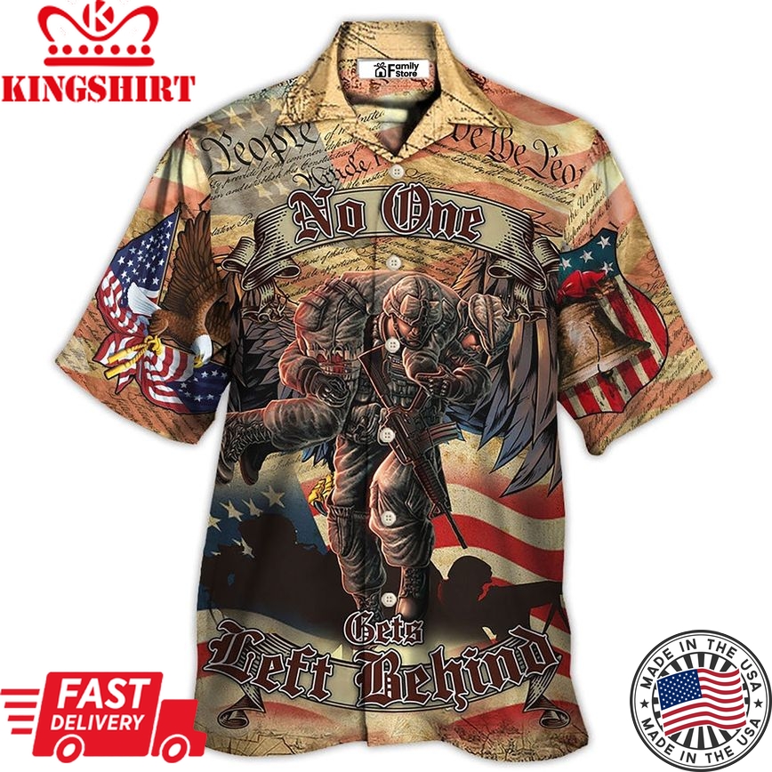 Veteran Cool No One Left Behind Cool And Classic Style - Hawaiian Shirt