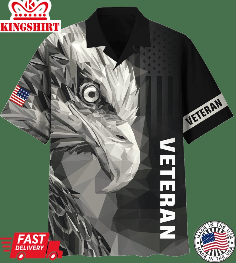 Veteran Eagle Hawaiian Shirt