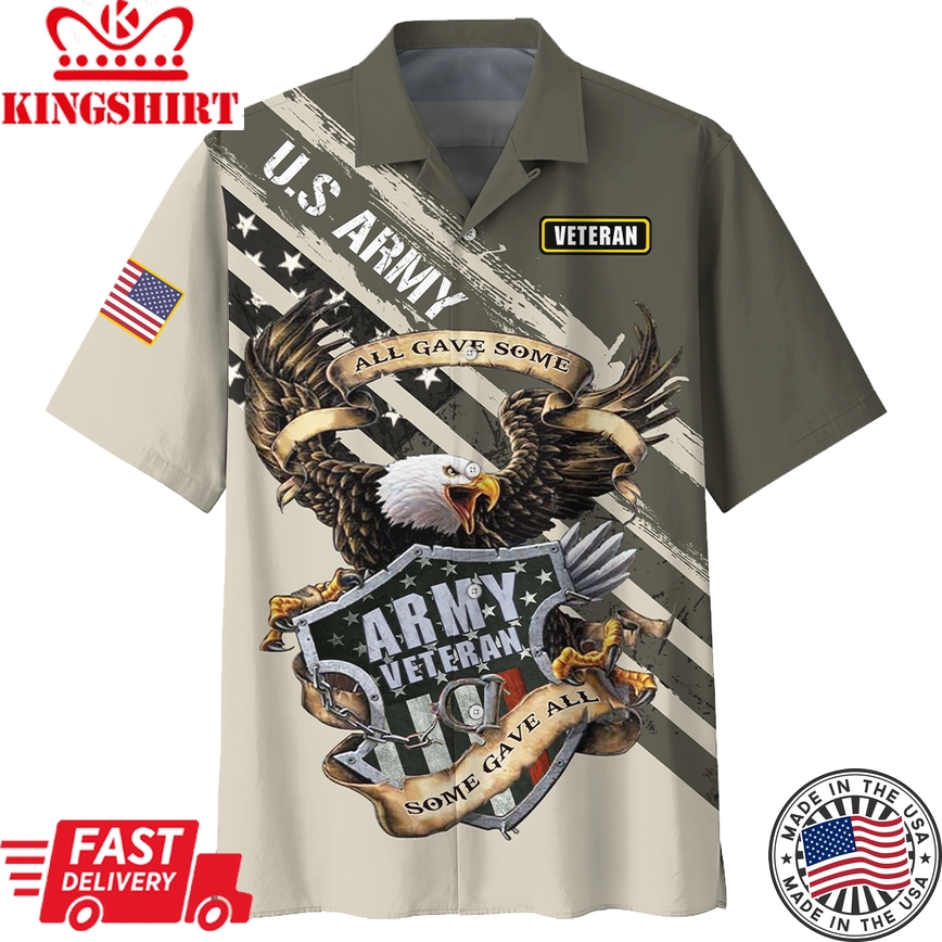 Veteran Hawaii Shirt Eagle All Gave Some Hawaii Shirt Veteran Aloha Shirt