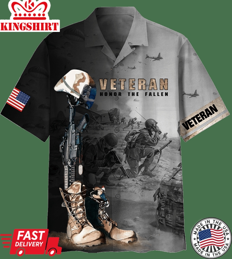 Veteran Honor The Fallen V7 Hawaiian Shirt