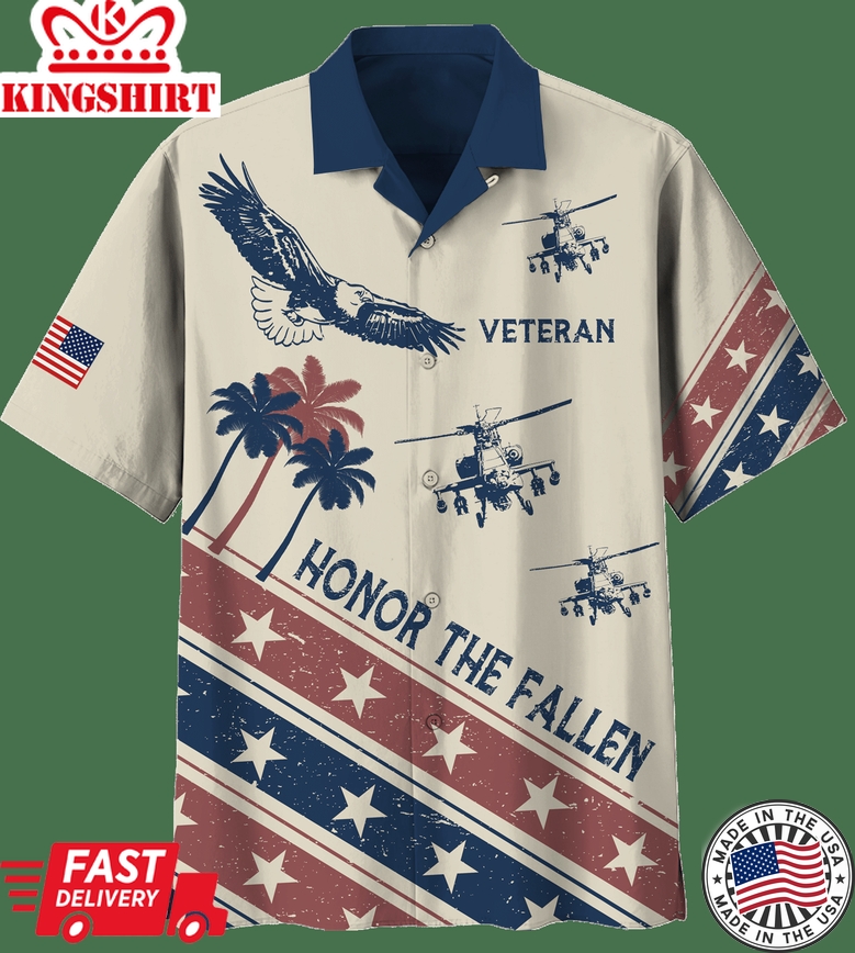 Veteran Honor The Fallen V8 Hawaiian Shirt