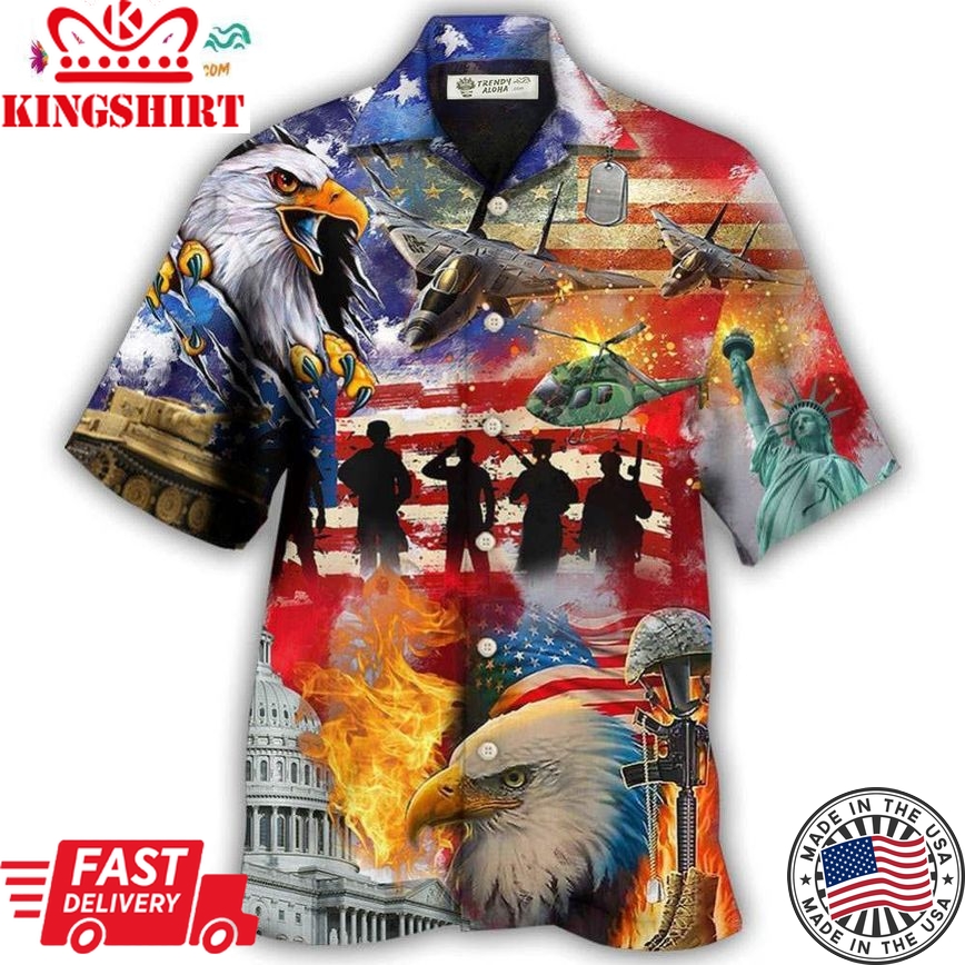 Veteran Independence Day American Hawaiian Shirt