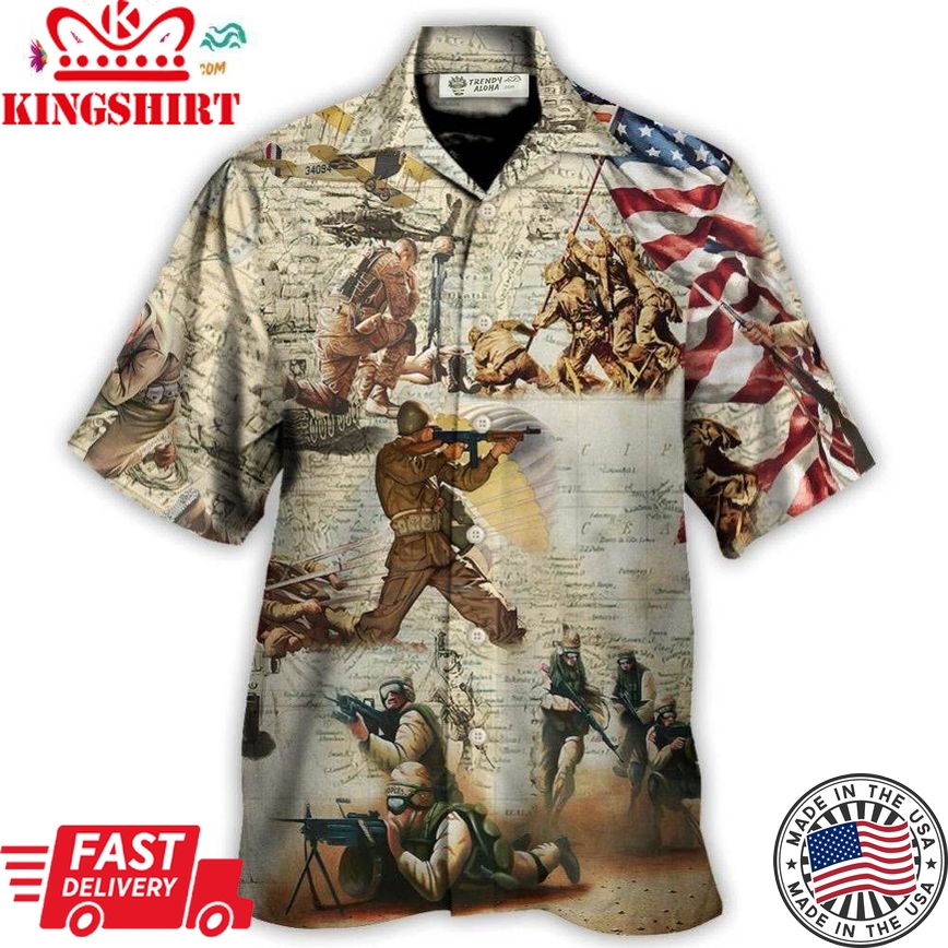 Veteran Memory Soldier'S Prayer Hawaiian Shirt