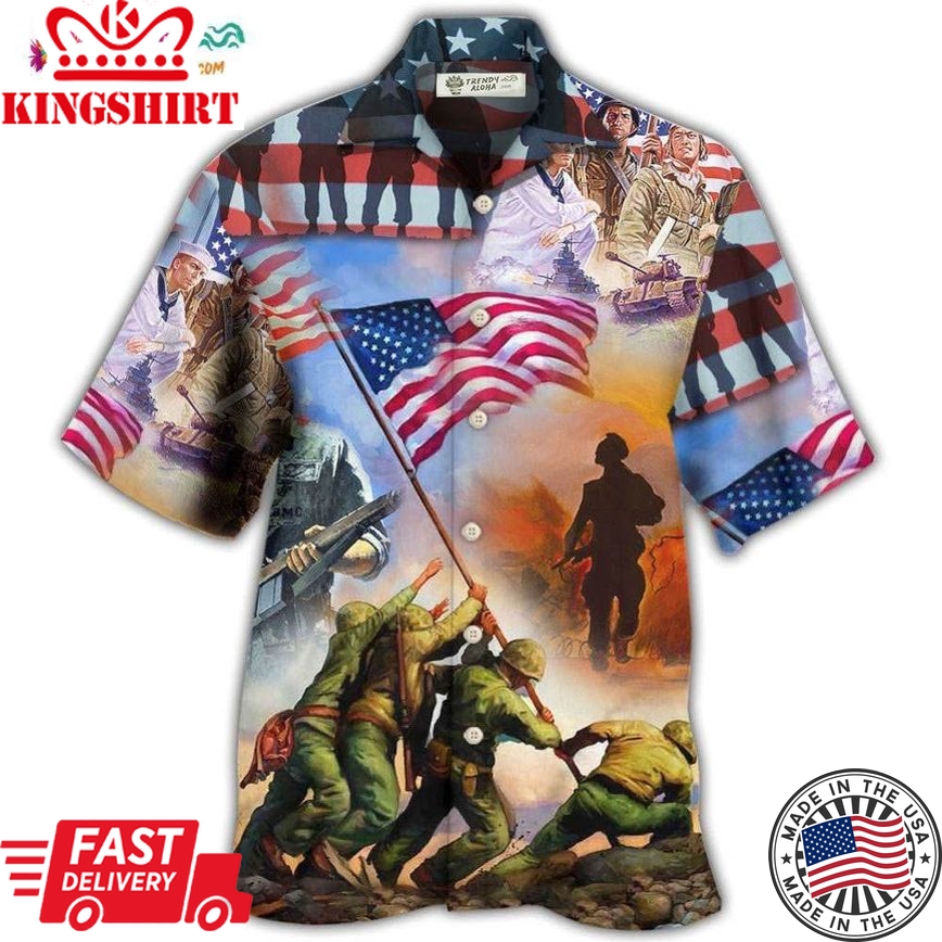 Veteran Usa Veteran Proud Hawaiian Shirt