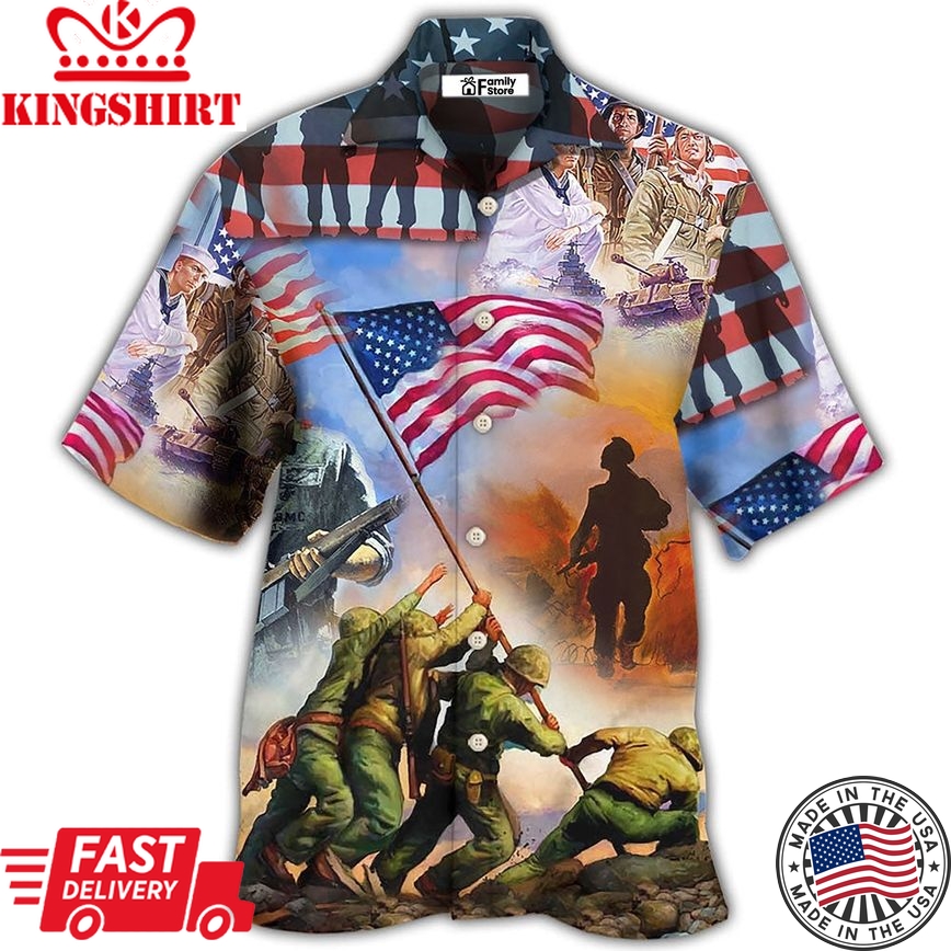 Veteran Usa Veteran Proud - Hawaiian Shirt