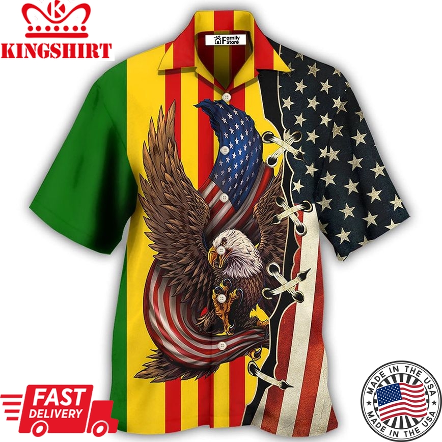 Veteran Vietnam Veteran Eagle Proud - Hawaiian Shirt