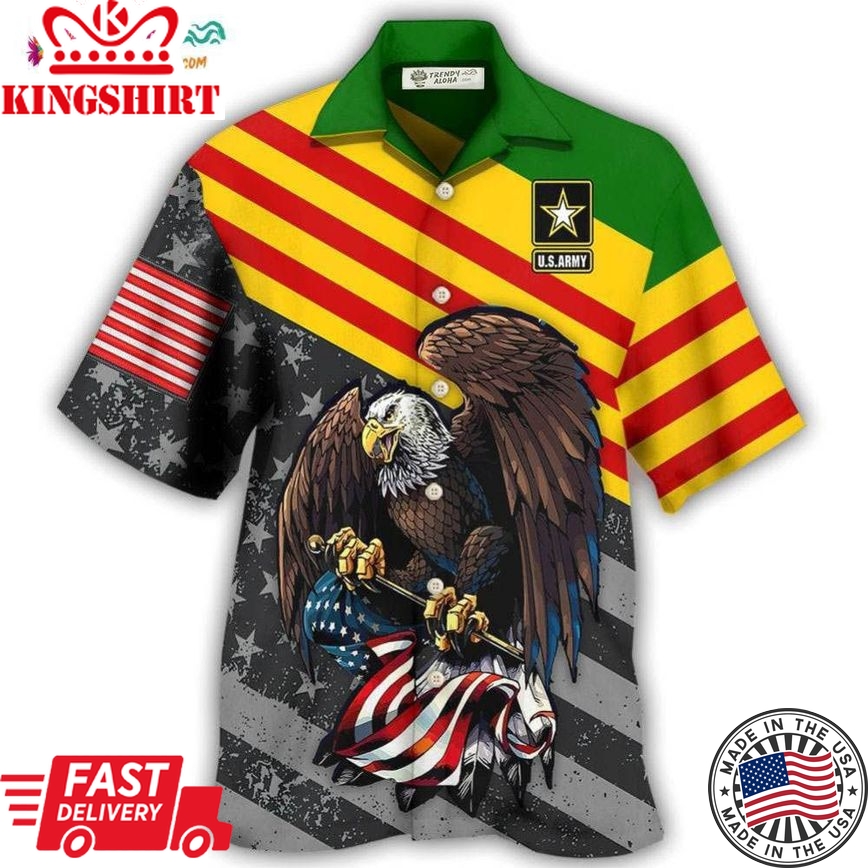 Veteran Vietnam Veteran Love Freedom Proud Hawaiian Shirt