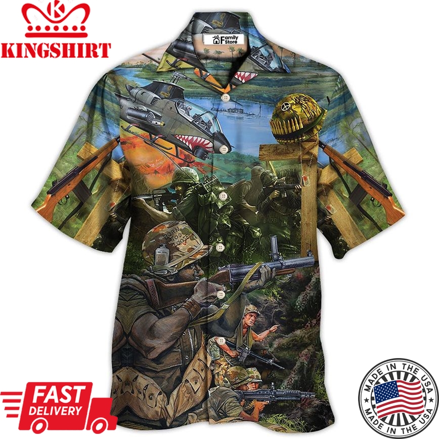 Veteran With Respect Honorand Gratitude With Helicopter - Hawaiian Shirt