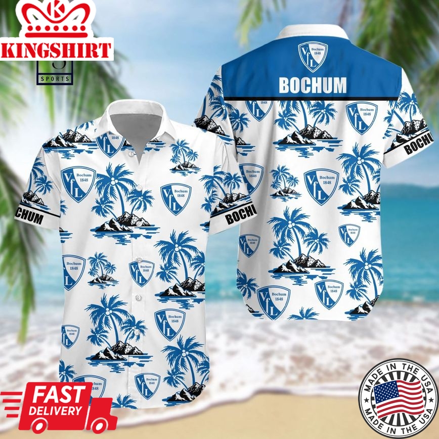 Vfl Bochum 1848 Coconut Tree Trendy Hawaiian Shirt Aloha Shirt