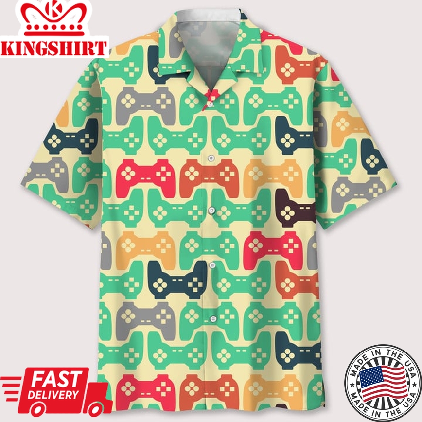 Video Game Colorful Hawaii Shirt