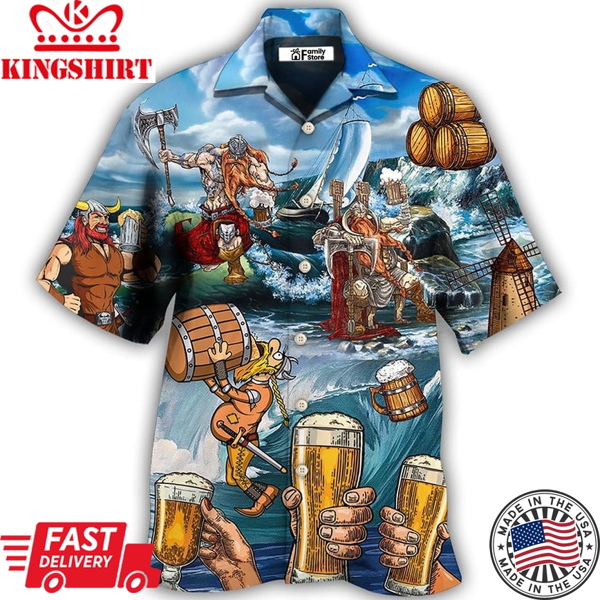 Viking Beer Style I Love It And I Drink It Hawaiian Shirt