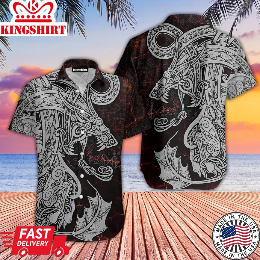 Viking Dragon Trendy Hawaiian Shirt