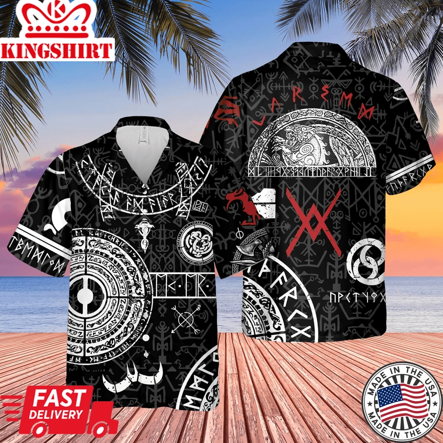 Viking God Of War Trendy Hawaiian Shirt For Aloha Shirt