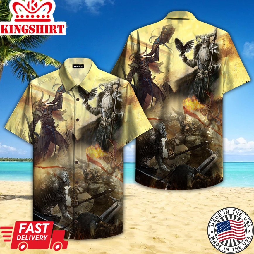 Viking Historical Trendy Hawaiian Shirt