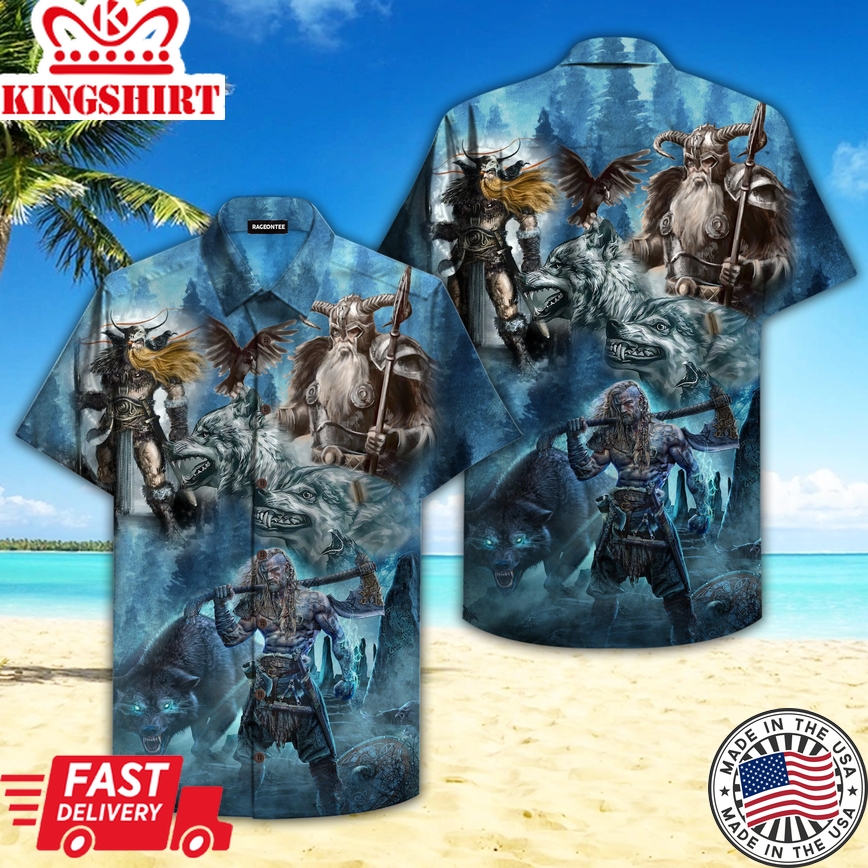 Viking Odin Trendy Hawaiian Shirt