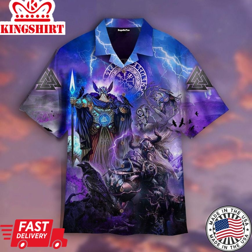 Viking Odin Trendy Hawaiian Shirt