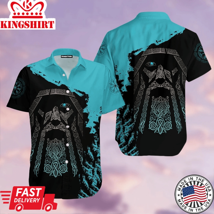 Viking Odin Trendy Hawaiian Shirt For