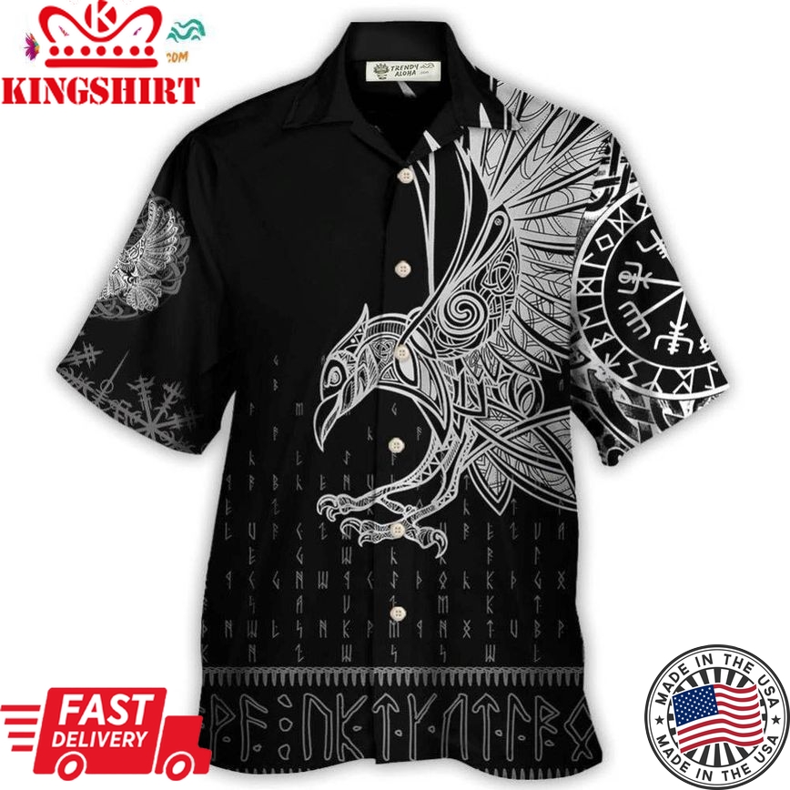 Viking Raven Odin Victory Hawaiian Shirt